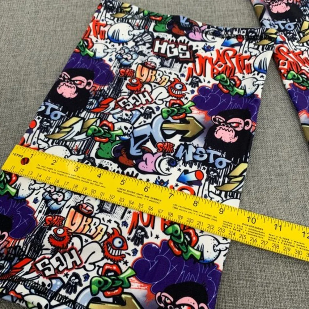 2 New! Gaiter Mask Face Cloth Mask Scarf Cover Up Graffiti‎ Hip Hop Print